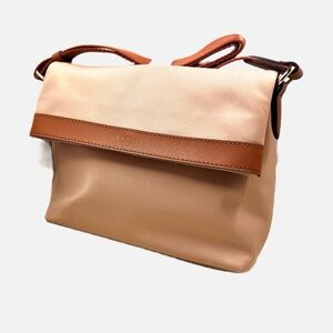 RADLEY London Montague Street Small Flapover Crossbody Tan & Brown Nylon NWT